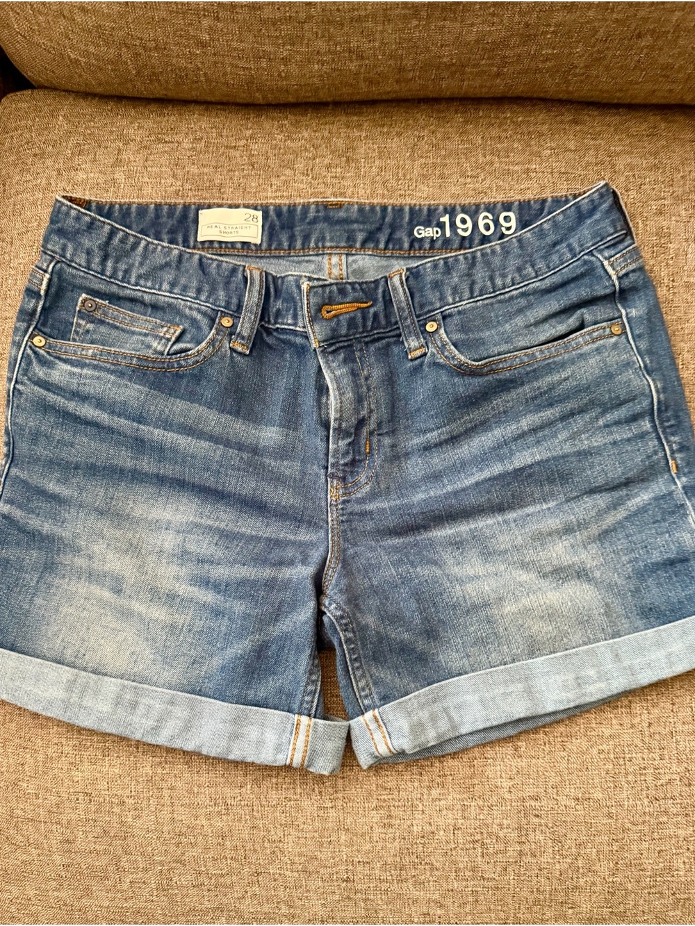 Gap 1969 Real Straight Denim Shorts Size 28